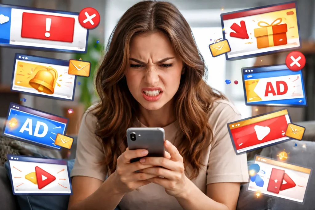 Pop-ups publicitarios, una herramienta virtual (y de navegación) peligrosa